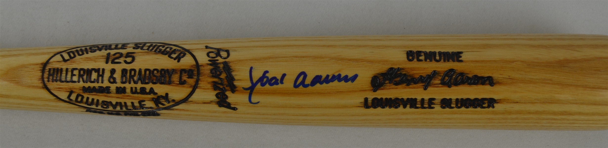 Hank Aaron Autographed Signature Model Louisville Slugger Bat
