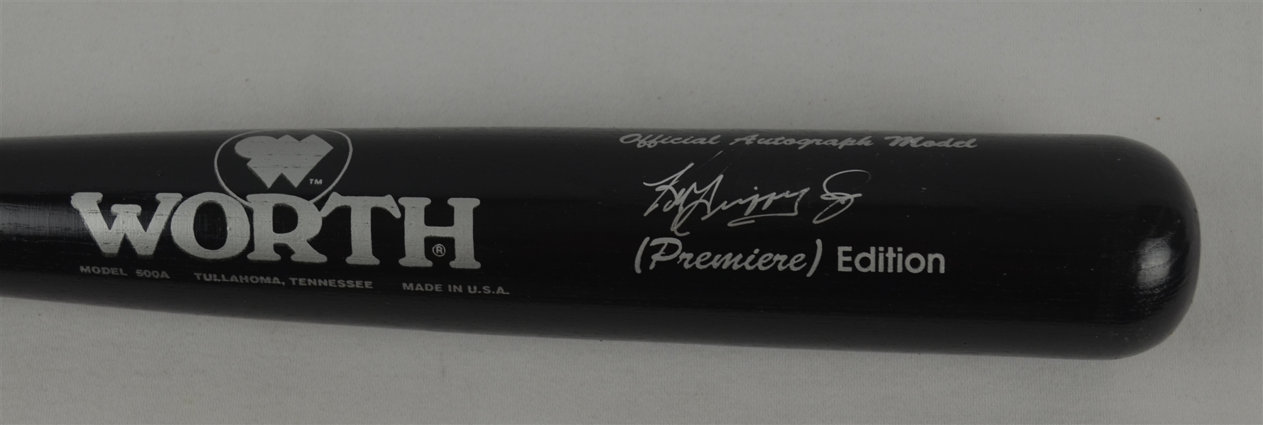 Ken Griffey Jr Autographed Worth Bat