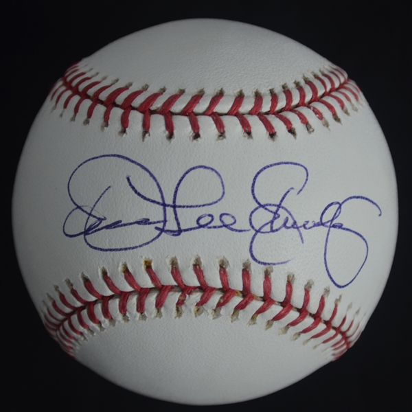 Dennis Lee Eckersly Autographed Baseball