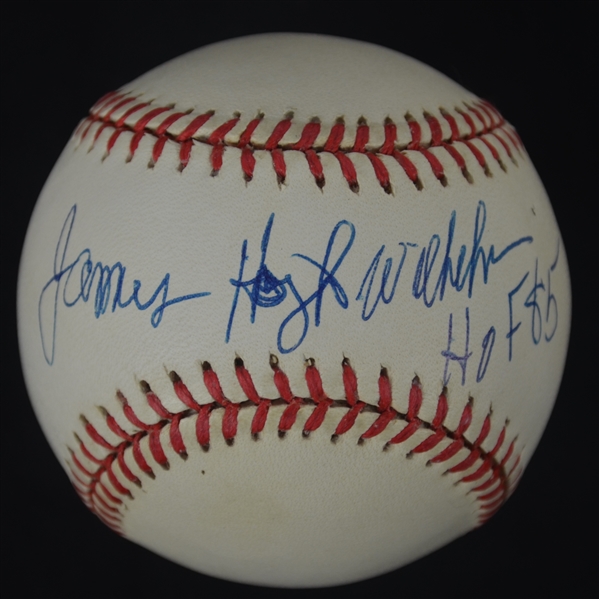 James Hoyt Wilhelm Autographed Baseball