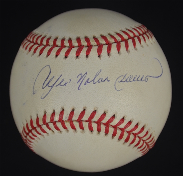 Andre Nolan Dawson Autographed Baseball