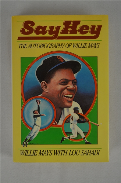 Willie Mays Autographed “Say Hey” Book