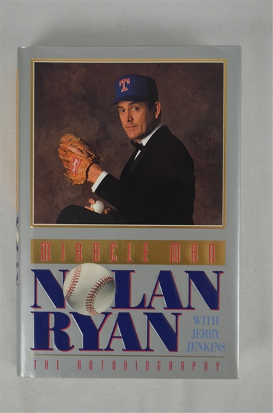Nolan Ryan Autographed “Miracle Man” Book