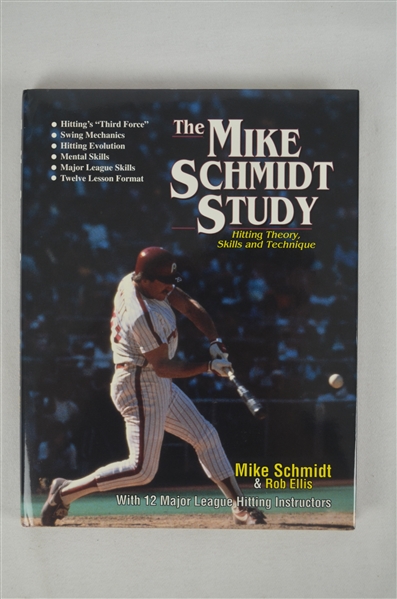 Mike Schmidt Autographed “The Mike Schmidt Study” Book