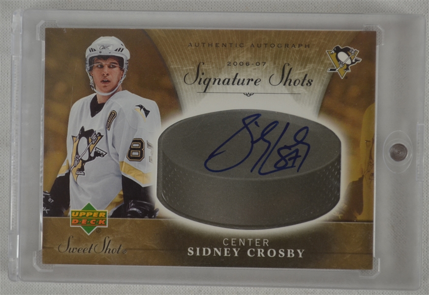 Sidney Crosby 2006-07 Sweet Shots Signature Shots Autographed Card