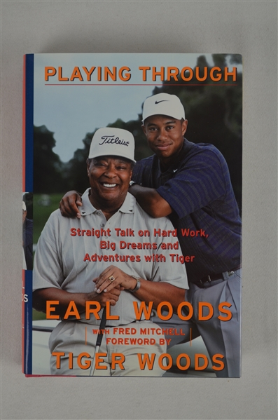 Tiger Woods Autographed “Playing Through” Book