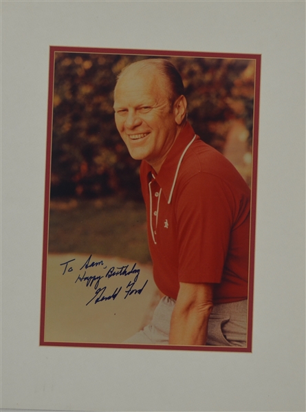 Gerald Ford Signed & Inscribed Photo 
