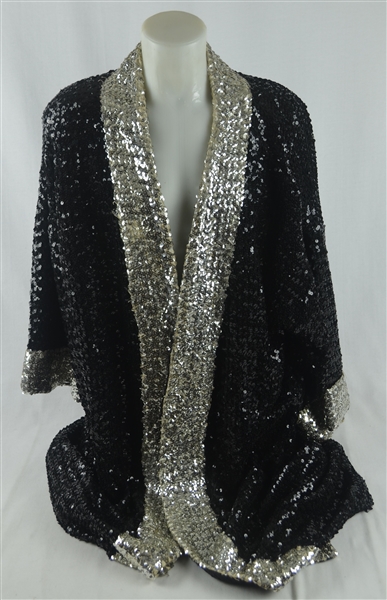 Joe Fraziers Vintage Black Sequined Boxing Robe