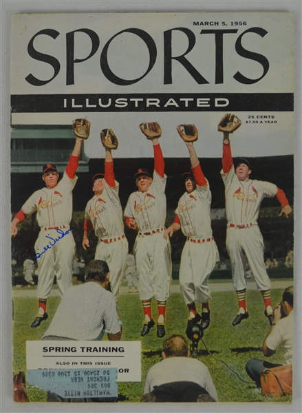Original 1956 Sports Illustrated Magazine Signed by Bill Virdon