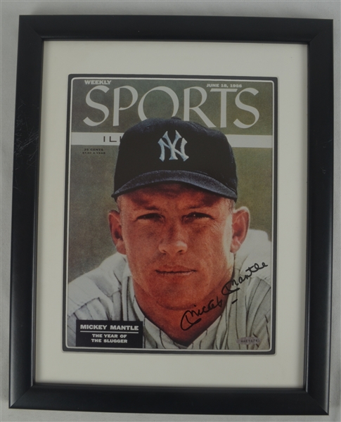 Mickey Mantle Autographed & Framed Sports Illustrated UDA 