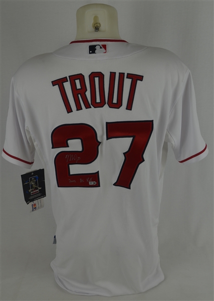 Mike Trout 2012 Rookie of the Year Autographed & Inscribed Jersey