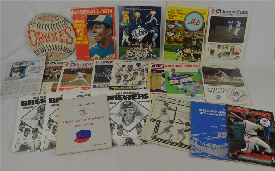 Vintage Collection of Baseball Programs & Scorecards