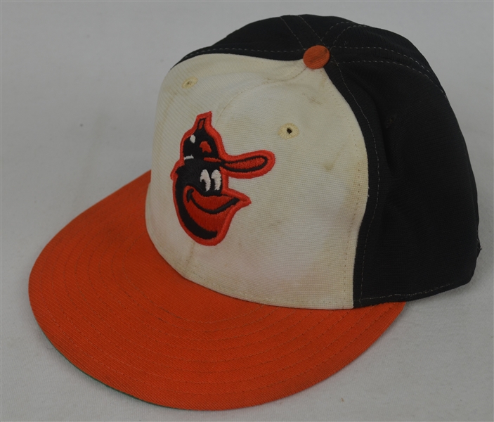 Cal Ripken c. 1985-87 Baltimore Orioles Professional Model Hat w/Heavy Use