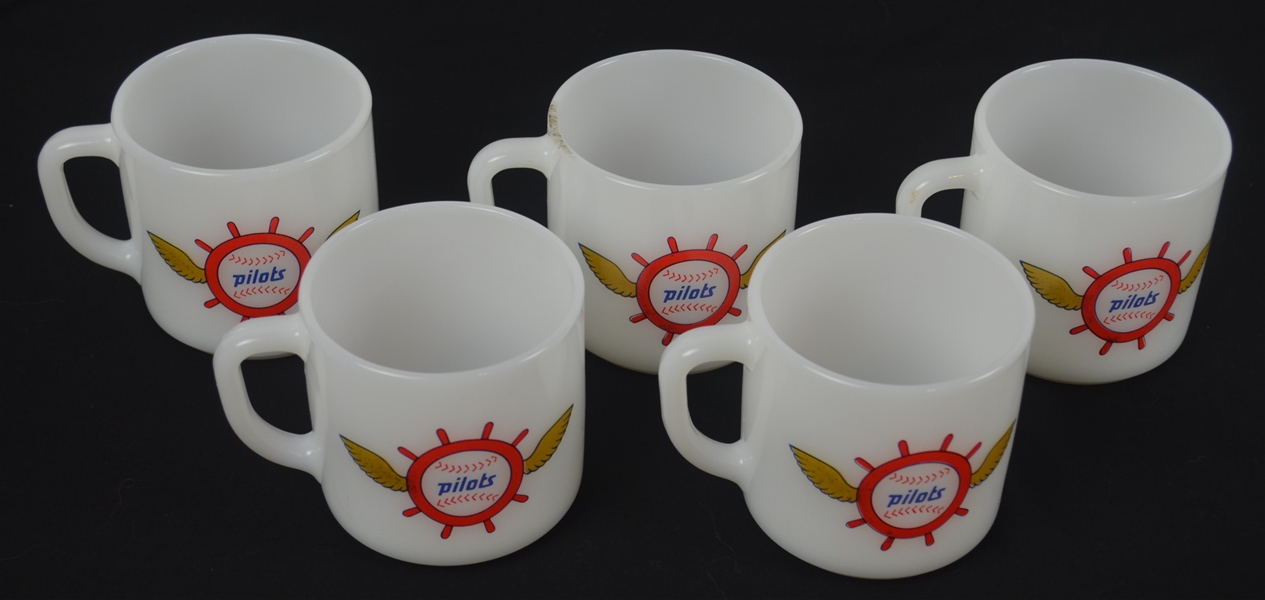 Seattle Pilots 1969 Collection of 5 Coffee Mugs w/Original Box
