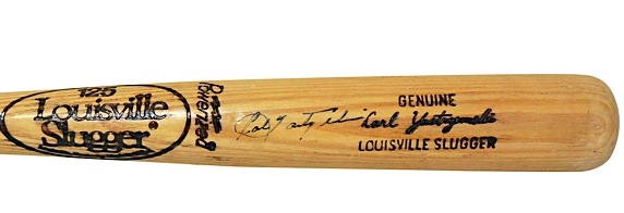 Carl Yastrzemski c. 1982 Boston Red Sox Professional Model Bat w/Heavy Use