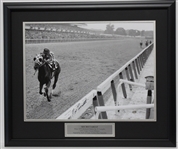 Secretariat Triple Crown Display signed by Ron Turcotte 