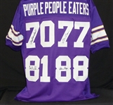 PURPLE PEOPLE EATERS SIGNED CUSTOM JERSEY With PPE Hologram