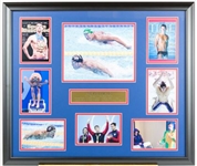 Michael Phelps Olympic Photo Collage display