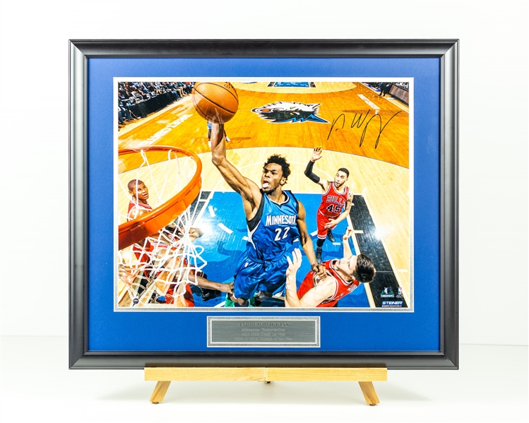 Andrew Wiggins Signed Display