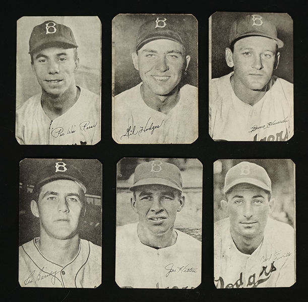 Vintage 1947 Bond Bread Brooklyn Dodgers Cards w/Reese & Hodges