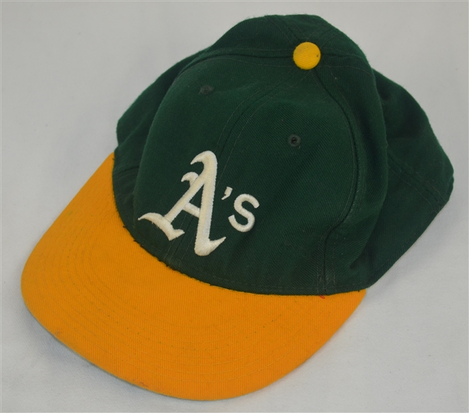 Mark McGwire c. 1988-1991 Oakland Athletics Professional Model Hat w/Heavy Use