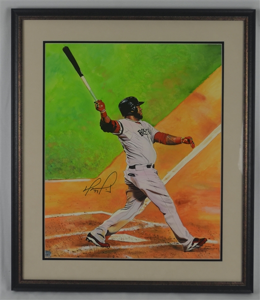 David Ortiz Original James Fiorentino Painting Signed by Both w/LOA From Artist