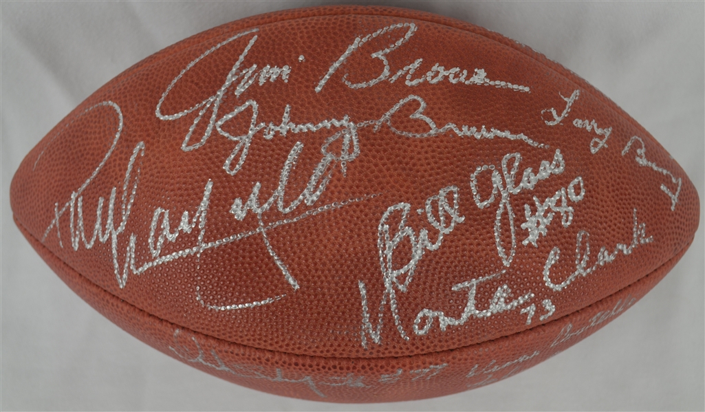 Cleveland Browns 1964 NFL Championship Team Signed Football w/Jim Brown JSA Full LOA