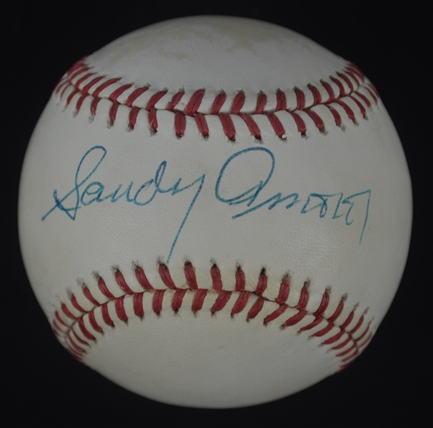 Sandy Amoros Autographed ONL Baseball