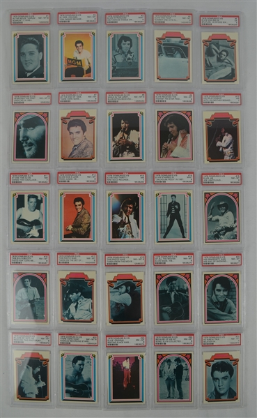Complete 1978 Elvis 66 Card Set PSA Graded 
