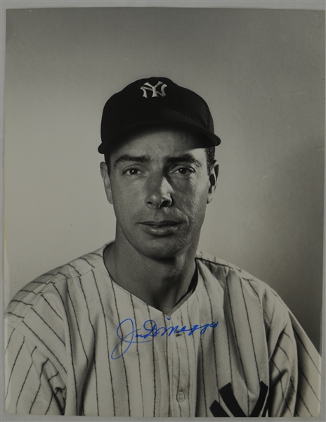 Joe DiMaggio Autographed Black & White Photo 
