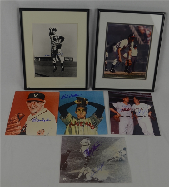 MLB Collection of 6 Autographed Photos