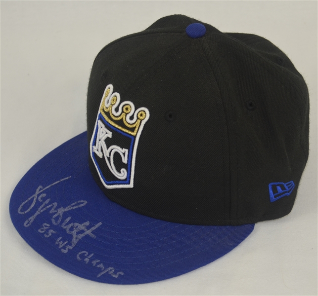 George Brett Autographed & Inscribed Kansas City Royals World Series  Hat