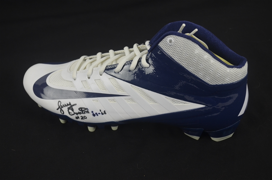 Jerry Overton Autographed Worn Shoe w/Signing Photo