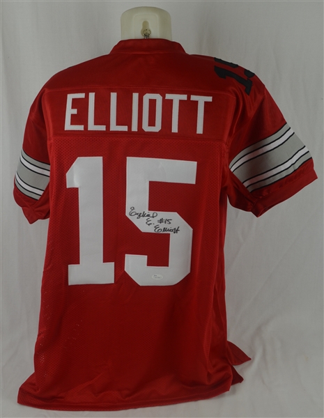 Ezekiel Elliott Autographed Ohio State Jersey 