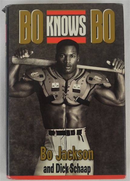 Bo Jackson Signed “Bo Knows Bo” Hardcover Book