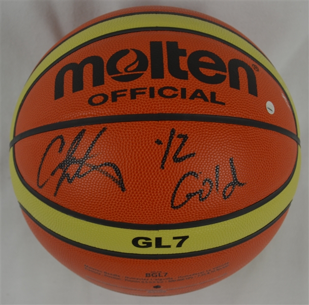 Carmelo Anthony Autographed Molton Official Olympic Basketball 