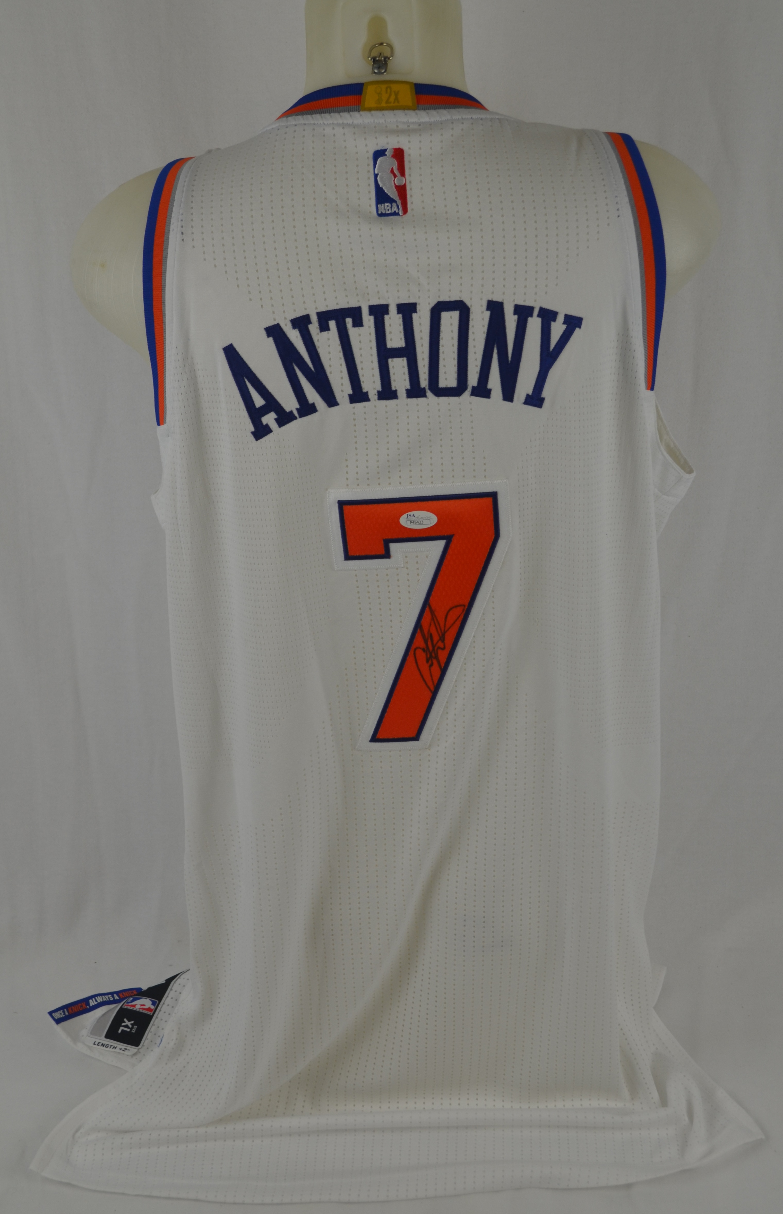 Lot Detail Carmelo Anthony Autographed NY Knicks Jersey