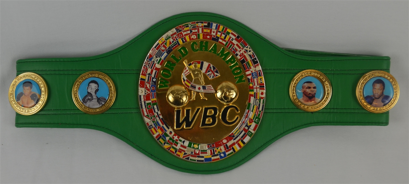 Roberto Duran & Tommy Hearns Autographed Full Size WBC Heavyweight Championship Belt