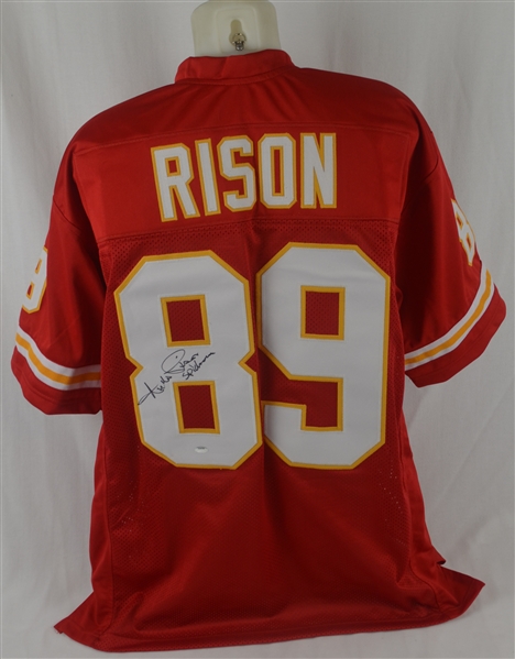 Andre Rison Autographed Chiefs Jersey Inscribed "Spiderman" 