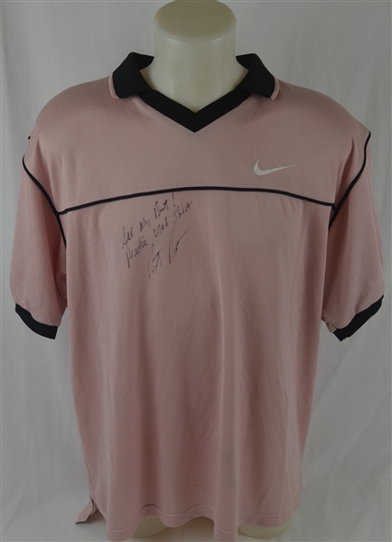 Andre Agassi Autographed Personal Worn Practice Shirt  