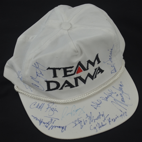 Autographed Team Diawa Golf Hat w/Charles Barkley & Rick Barry