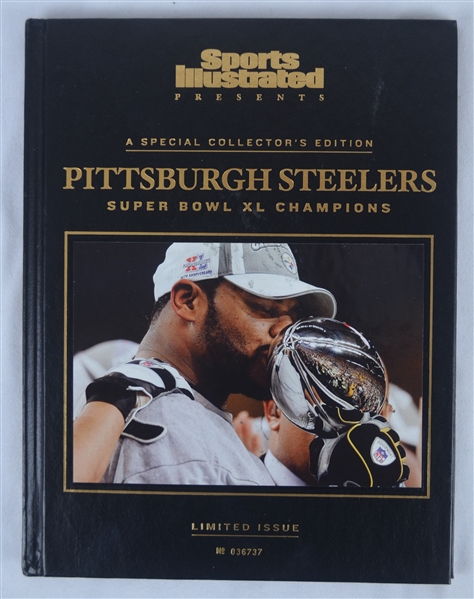 Steelers Super Bowl XL Leather Bound Limited Edition Program
