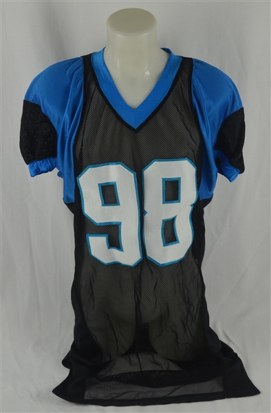 1998 Jacksonville Jaguars Professional Model #98 Practice jersey w/Heavy Use