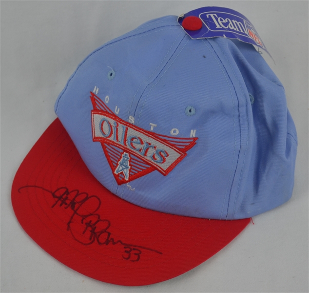 Gary Brown Autographed Houston Oilers Hat