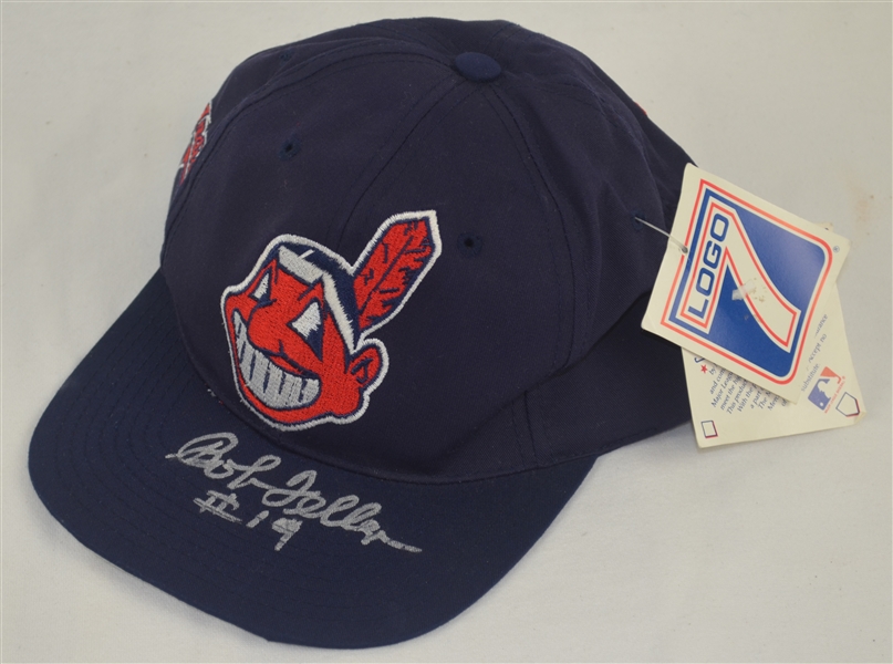 Bob Feller Autographed Cleveland Indians Hat