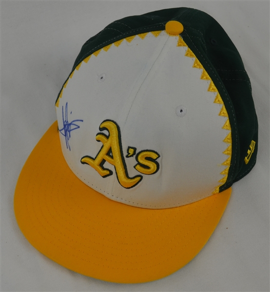 Harold Baines Autographed Oakland As Snapback Hat 
