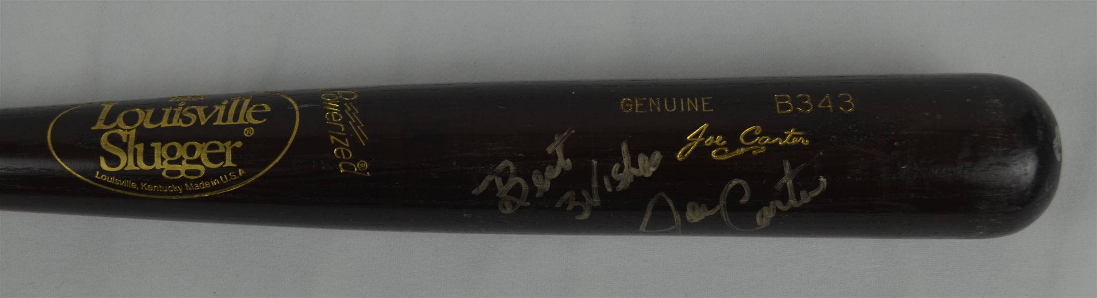 Joe Carter 1990 San Diego Padres Professional Model Bat w/Medium Use