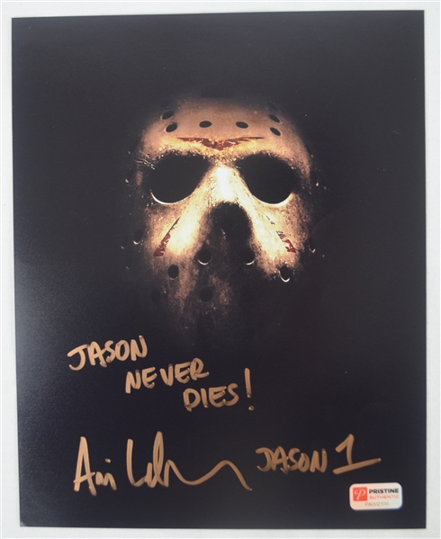 Friday the 13th Ari Loman Autographed "Jason" Photo