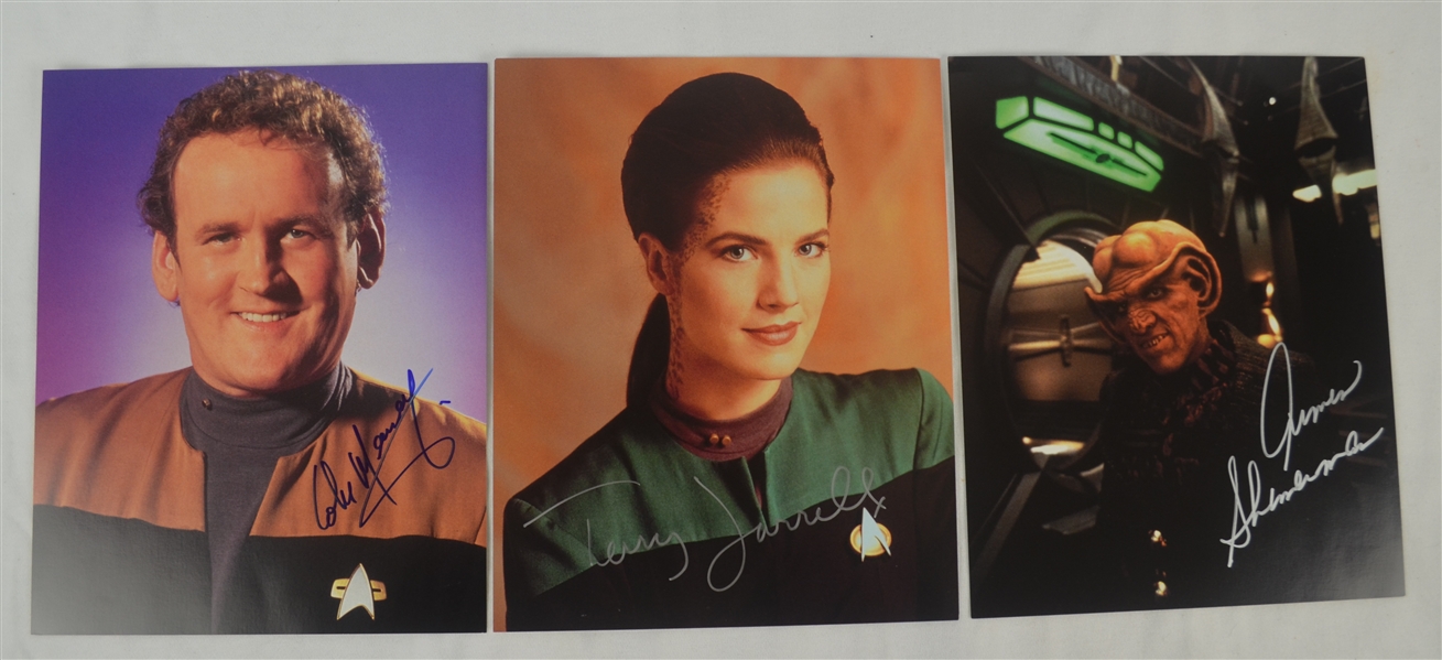 Star Trek: Deep Space Nine Lot of 3 Autographed Photos