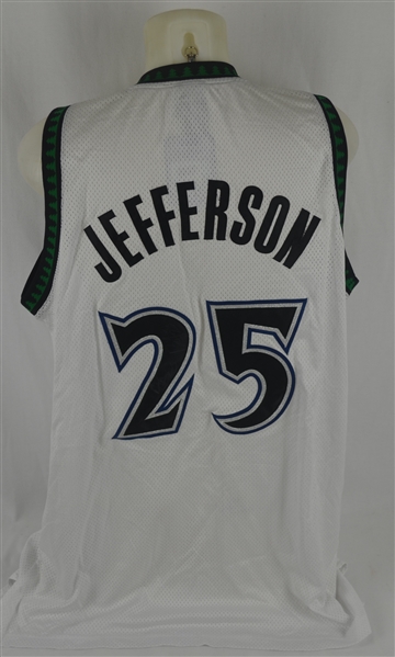 Al Jefferson Twice Signed Minnesota Timberwolves Jersey